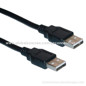 High-speed Good Quality USB2.0 AM to AM Cables, 24/26/28/30AWG Available Gauge